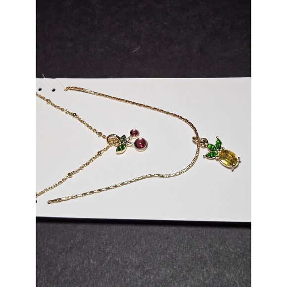 Betsey Johnson gold tone necklace set - Picture 3 of 8